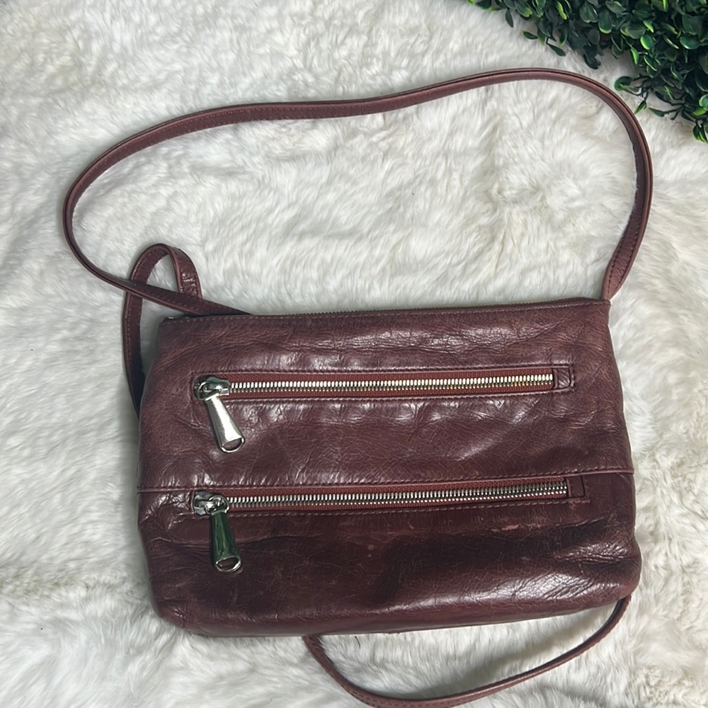 HOBO bag INTERNATIONAL Crimson Red Crossbody Leather Purse